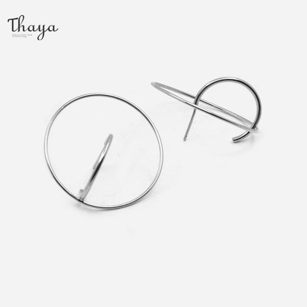 Thaya Circle Gyro Elegance Earrings