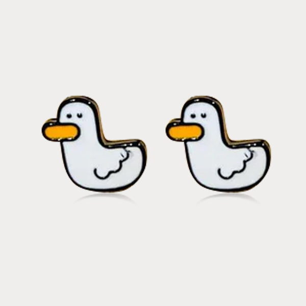 Thaya S925 Silver Duck Stud Earrings