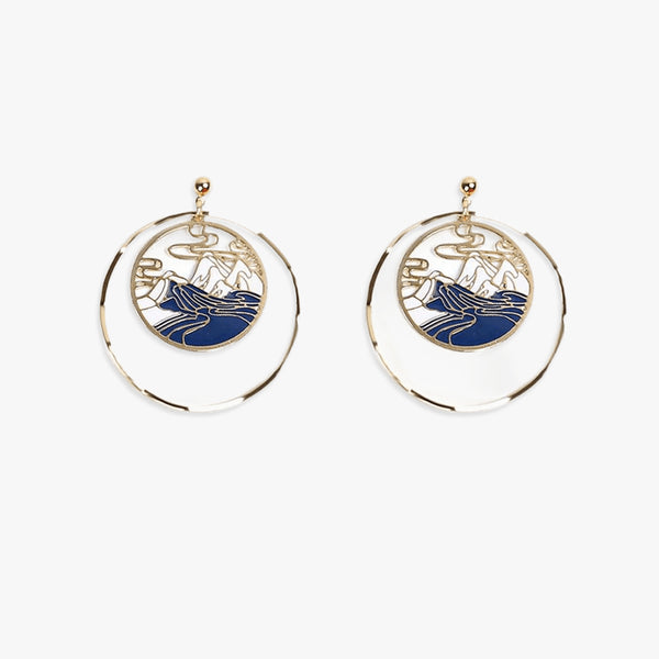 Thaya Geometric Hoop Earrings