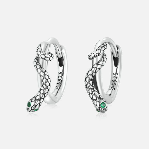 Thaya 925 Silver Snake  Line  Earrings