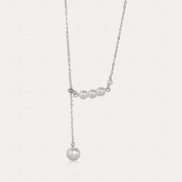 Thaya 925 Silver Imitation Pearl Necklace