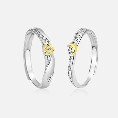 Thaya 925 Silber Schneemond Jahre Paar Ringe
