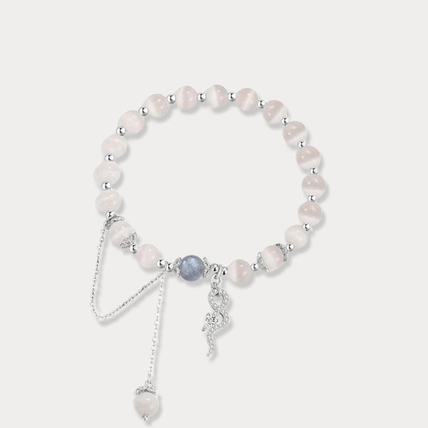 Bracelet serpent esprit œil de chat vintage Thaya