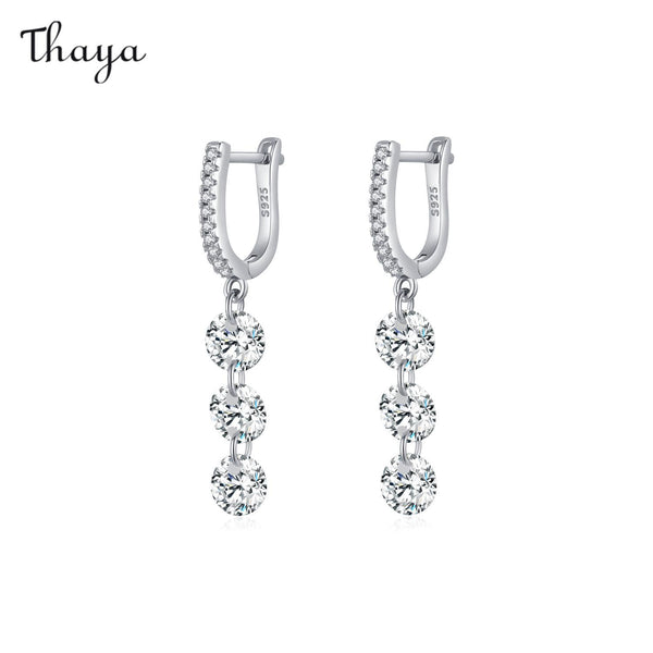 Thaya 925 Silber ätherische Quastenohrringe