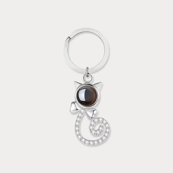 Porte-clés photo LoveCat personnalisé Thaya