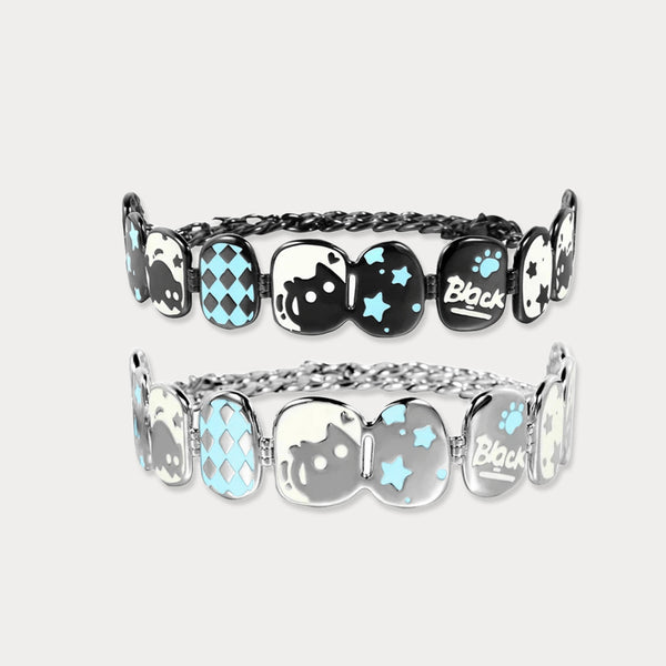 Thaya Blackcat Charm Bracelet
