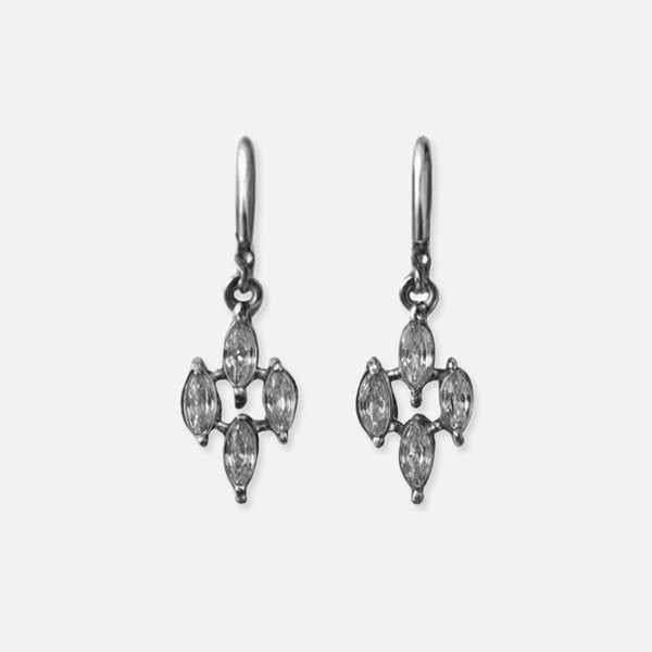 Thaya 925 Silver Elegant Diamond Earrings