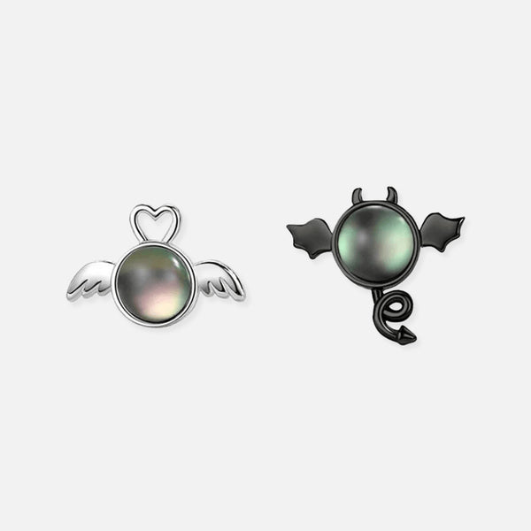 Thaya Angel and Demon Stud Earrings Embrace Dual Nature