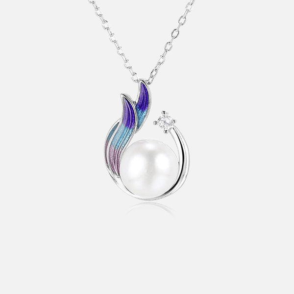 Thaya 925 Silver Innovative Mandream Pearl  Necklace & Earrings