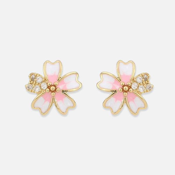 Thaya Sweet Cherry Blossom Earrings