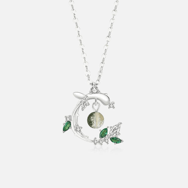 Thaya 925 Silver Wizard Of Oz Stud Earrings & Necklace