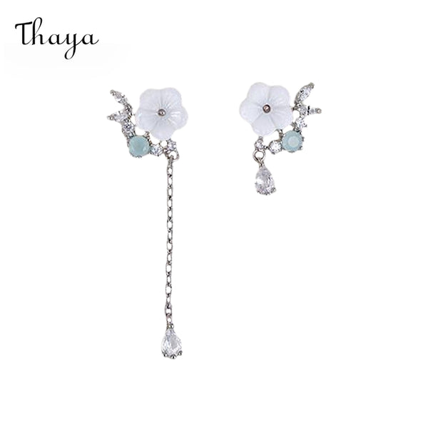 Boucles d'Oreilles Fleur Coquillage Thaya