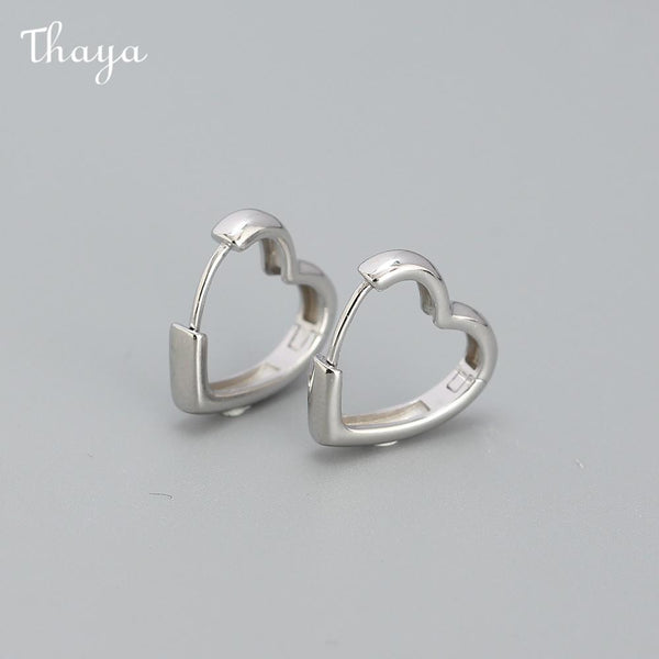 Thaya Heart Hoop Earrings