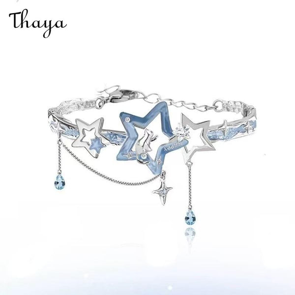 Thaya Starry Night Blue Star Cat Bracelet