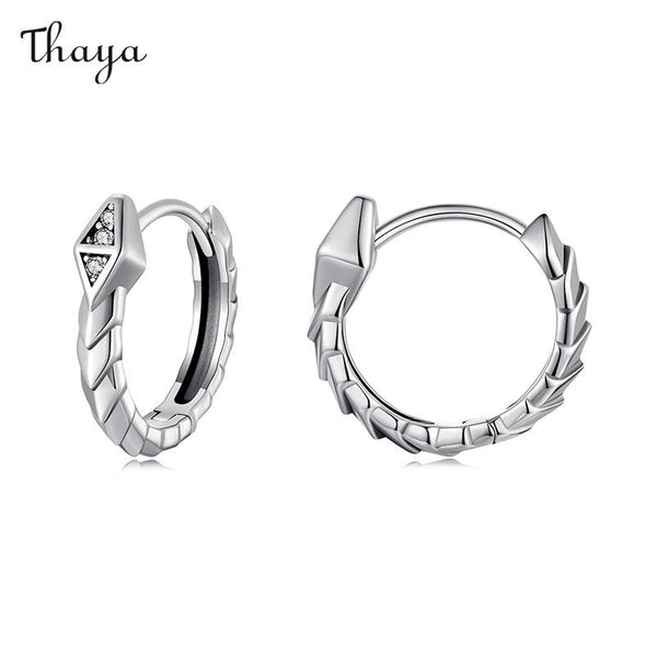 Thaya 925 Silver Mystic Serpent Earrings