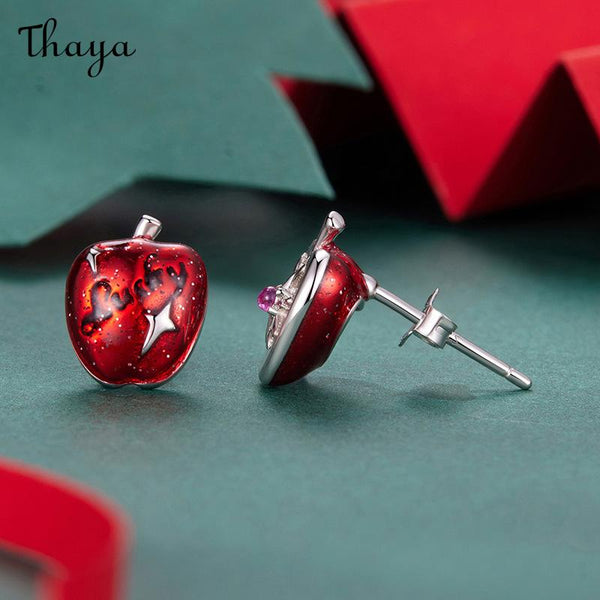 Thaya S925 Silver Christmas Apple Earrings