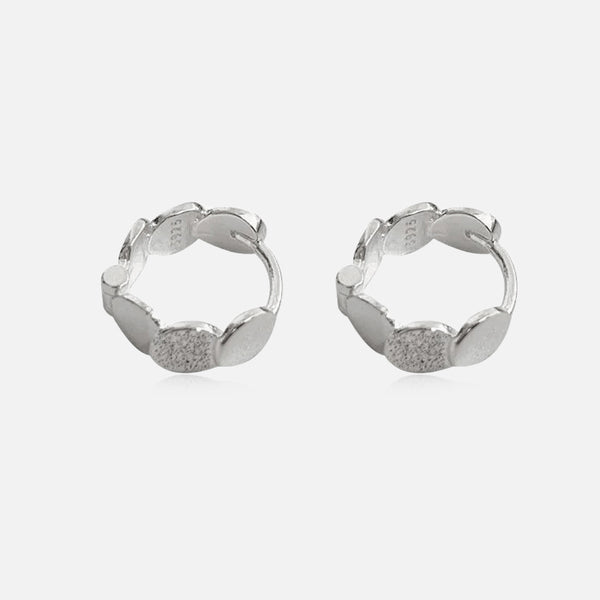 Thaya Frosted Disc Ear Buckles