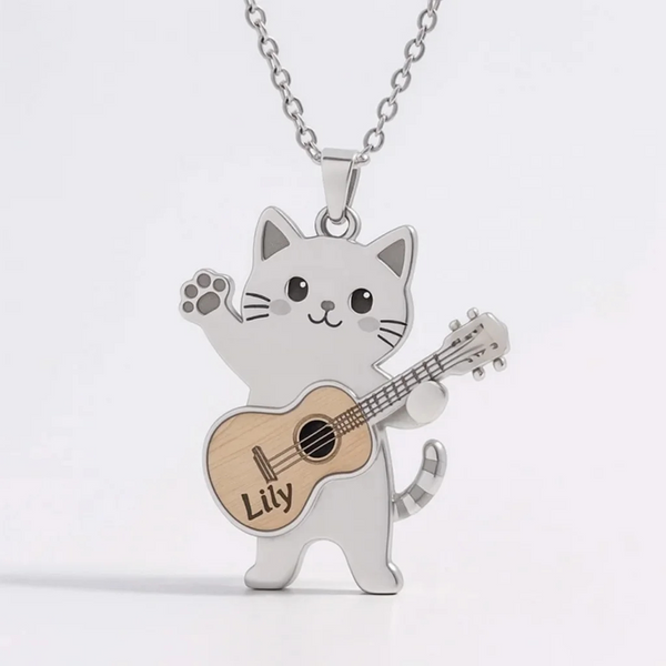 Personalized Cat Name Thaya Necklace
