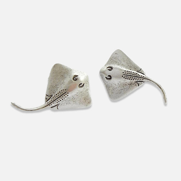 Thaya Vintage Manta Ray Stud Earrings