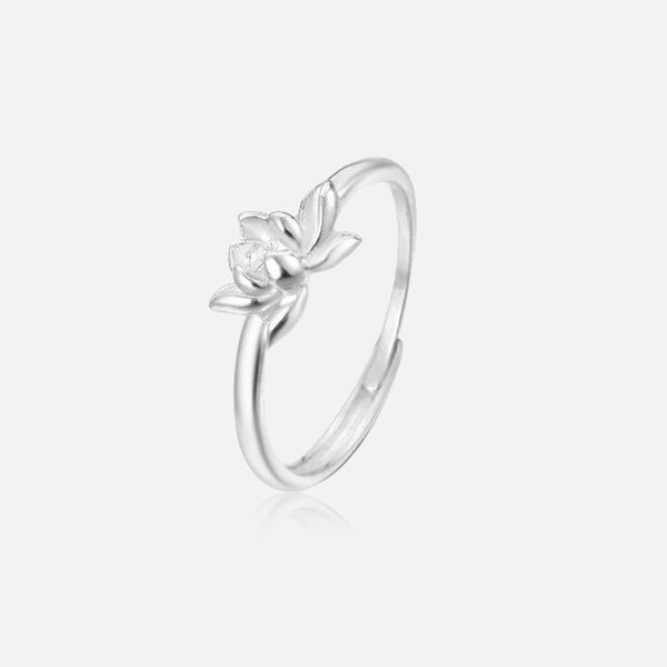 Thaya 999 Silver Lotus Ring