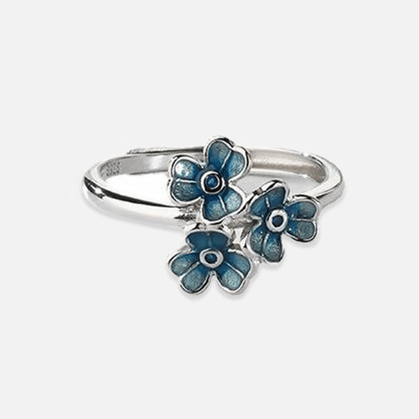 Thaya 925 Silver Iris Flower Ring