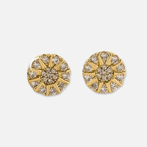 Thaya Sumptuous Sunflower Stud Earrings
