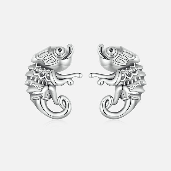 Thaya 925 Silver Cute Chameleon Earrings