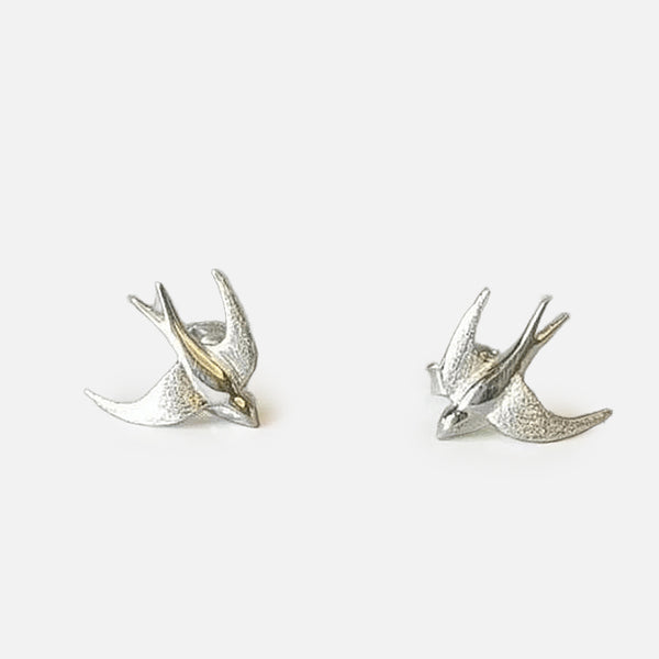 Thaya 925 Silver Free To Fly Swallow Earrings