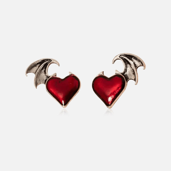 Thaya Wing Heart Earrings