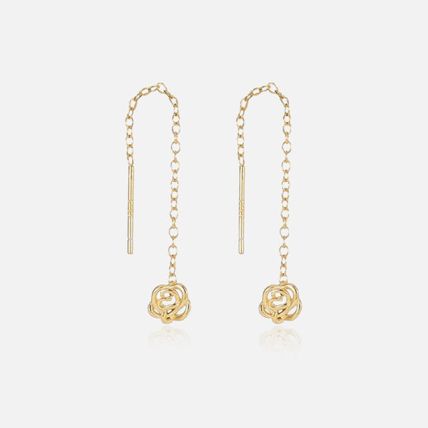 Thaya 925 Silver  Rose Ear Wires