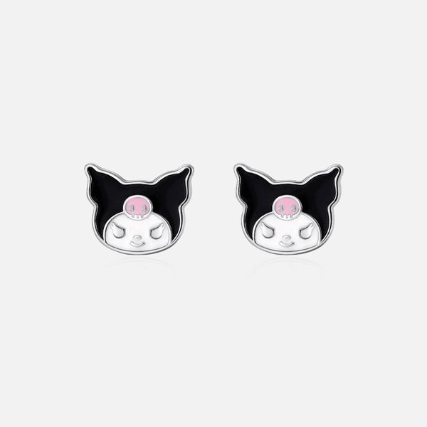 Thaya 925 Silver Cute Cartoon Kuromi Earrings
