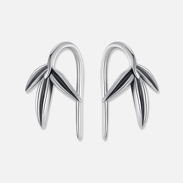 Thaya 925 Silver Serenity Bamboo Earrings