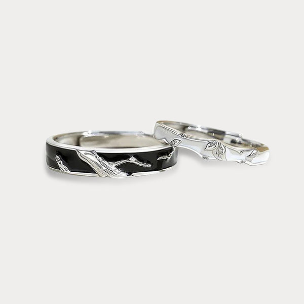 Thaya 925 Silver Eternal Love Couple Rings & Bracelets