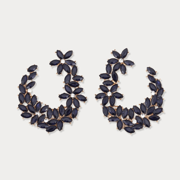 Thaya Creative Hollow Flower Earrings