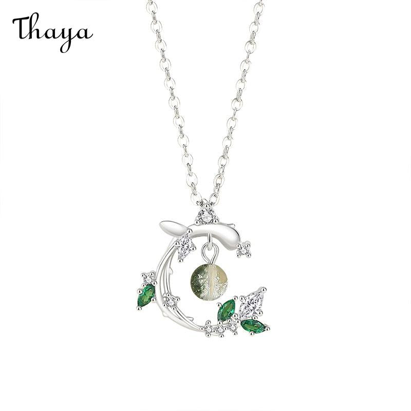 Thaya 925 Silber Zauberer von Oz Ohrstecker &amp; Halskette