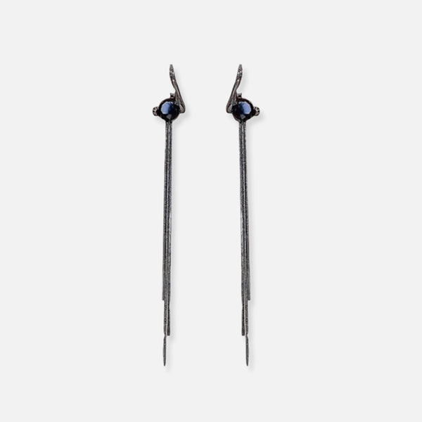Thaya Black Temperament Long Earrings