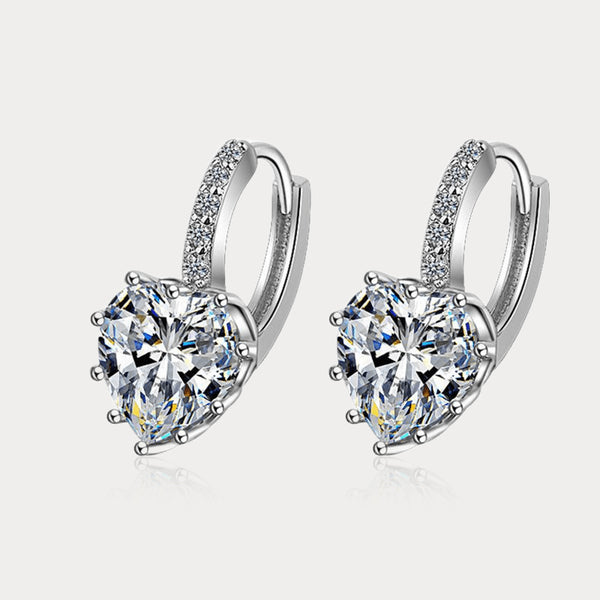 Thaya Simple Colorful Heart Earrings