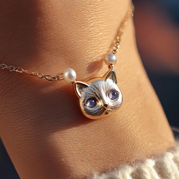 Thaya Lux Pearls Cat Stylish Bracelet.
