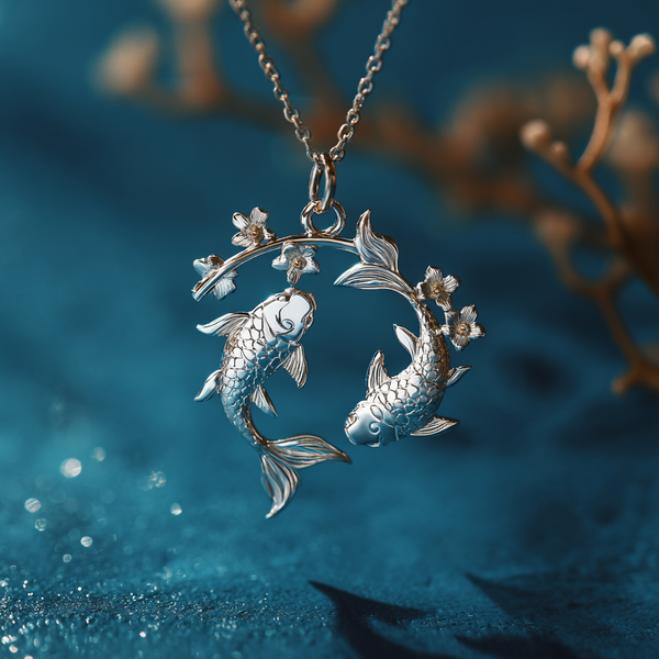 Thaya Cosmic Current Pisces Silver Necklace