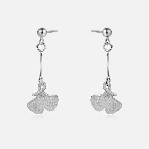 Boucles d'oreilles Thaya Feuille de Ginkgo