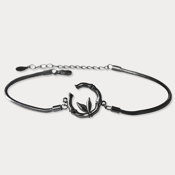 Thaya 925 Silber Forever Love Bambus Paar Armbänder