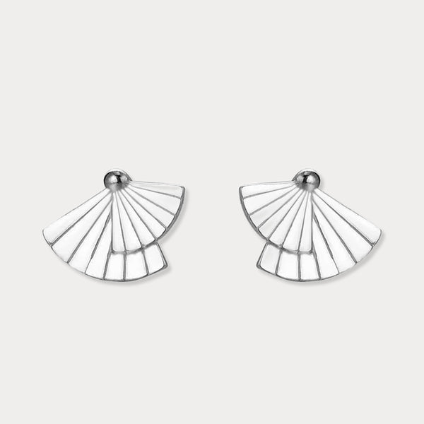 Thaya 999 Silber Fächer Ohrstecker