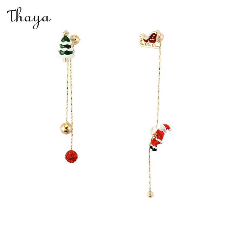 Thaya Christmas Earrings