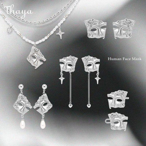 Thaya  Human Face Mask Jewelry Set