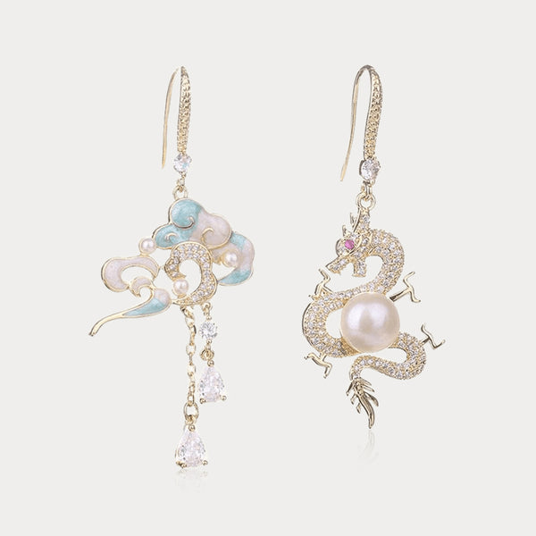 Boucles d'oreilles du zodiaque Thaya Dragon