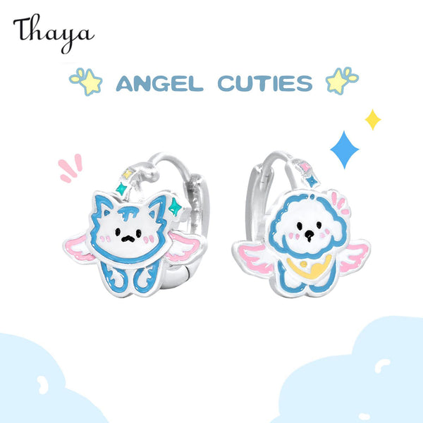 Thaya S925 Silver Angel Cuties Earrings