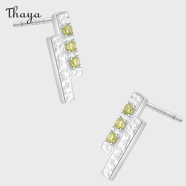 Thaya S925 Silver Geometric Stud Earrings