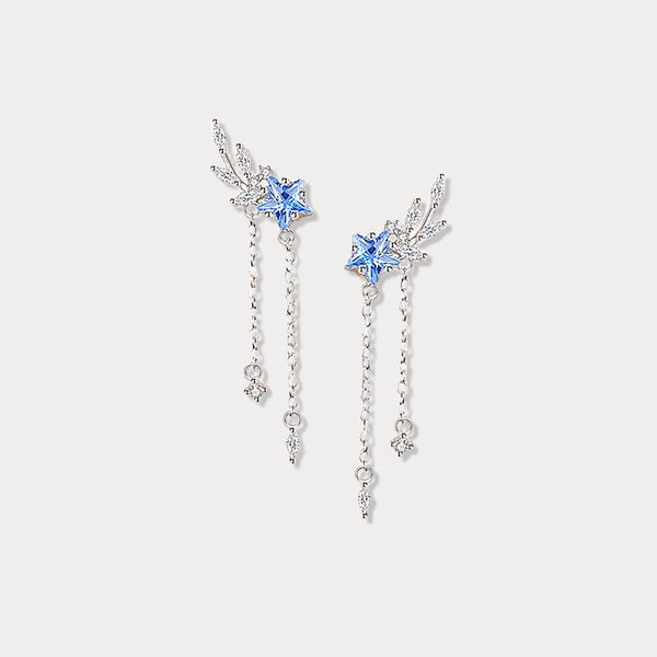 Thaya 925 Silver Starry Fringe Earrings