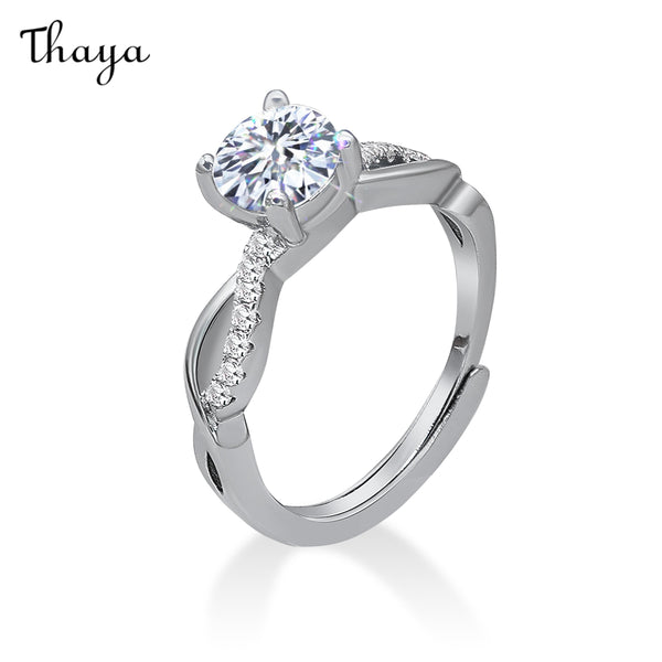 Thaya Volldiamant-Zirkon-Ring