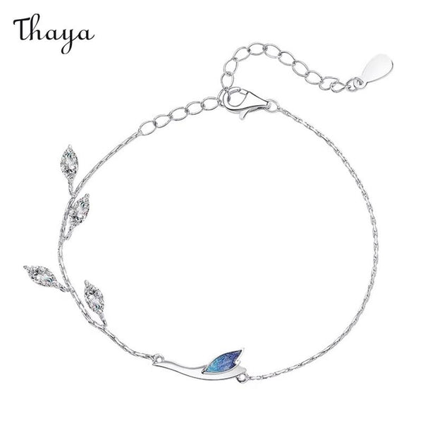 Thaya 925  Silver Blue Crane Bracelets